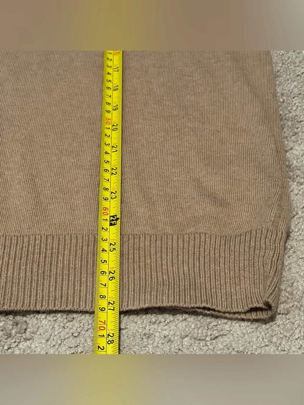 Old Navy Men’s Brown Cashmere Cotton Blend Pullover Sweater Size Medium